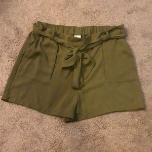 Green shorts